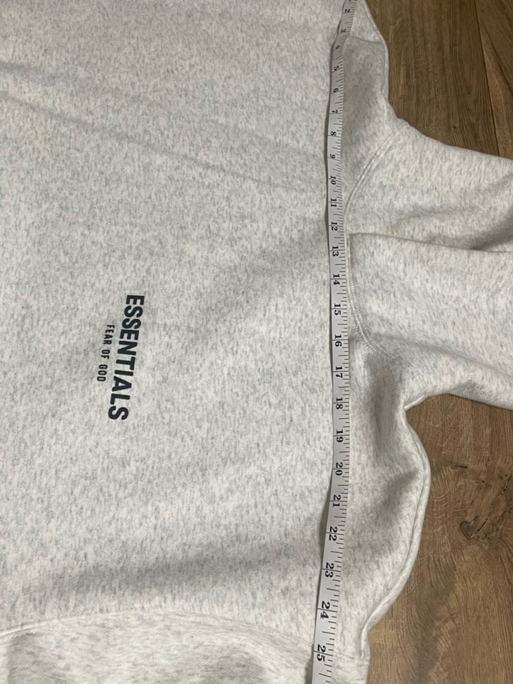 Essentials Fear of God Light Oatme Hoodie with Black Logo Unisex size Small - Picture 11 of 16